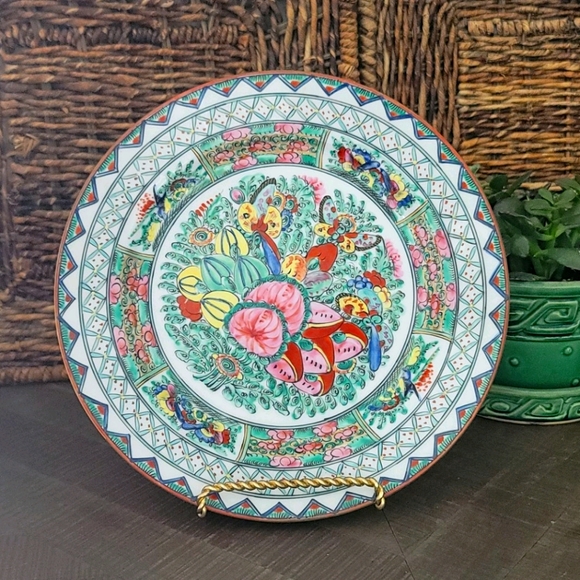 Vintage Kitchen Beautiful Vintage Hand Decorated Plate Hong Kong Poshmark